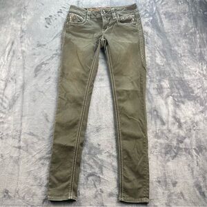 Rock Revival skinny Olive Green Jeans